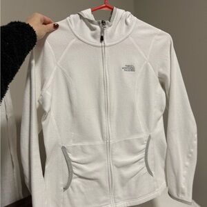 The North Face Snowy White Zip-Up Jacket